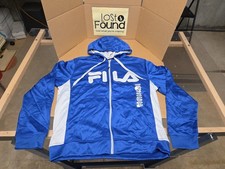 NWT FILA Full Zipper Performance Jacket Men's Medium Hoodie Hooded Coat PICS