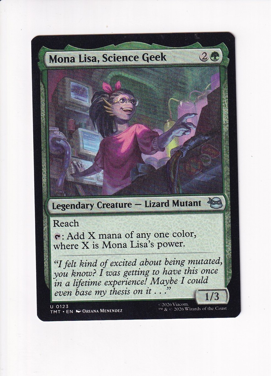 MAGIC MTG TEENAGE MUTANT NINJA TURTLES MONA LISA, SCIENCE GEEK | eBay