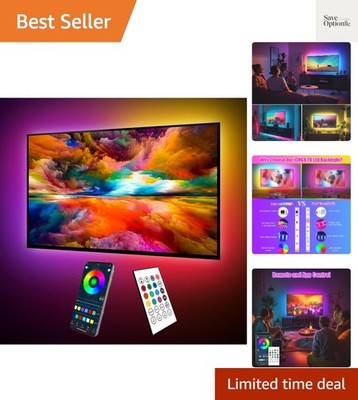 18 Ft ICRGB TV LED Backlight for 75-85 Inch Tvs