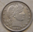 1899 Barber Quarter 25c XF as Pictured L3-3