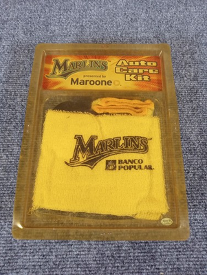 #ad Vintage 90#x27;s Florida Marlins Auto Care Kit Maroone Chevrolet Promo Item MLB $59.00