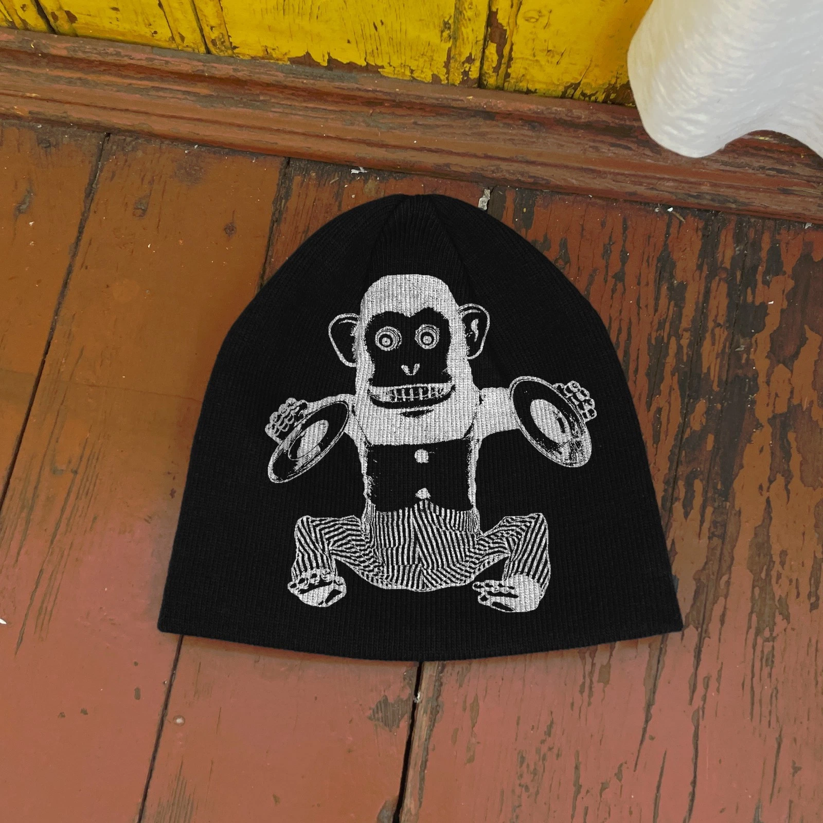 Cymbal Monkey Toy Beanie Hat – Funny Creepy Retro Grunge Streetwear Beanie
Opens in a new window or 
