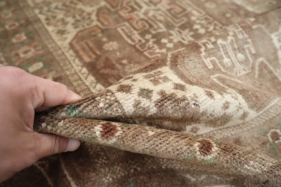 Alfombra de terracota 2'9" x 4'5" alfombra de lana afgana hecha a mano - alfombra tribal caucásica antigua Foto 4 de 4