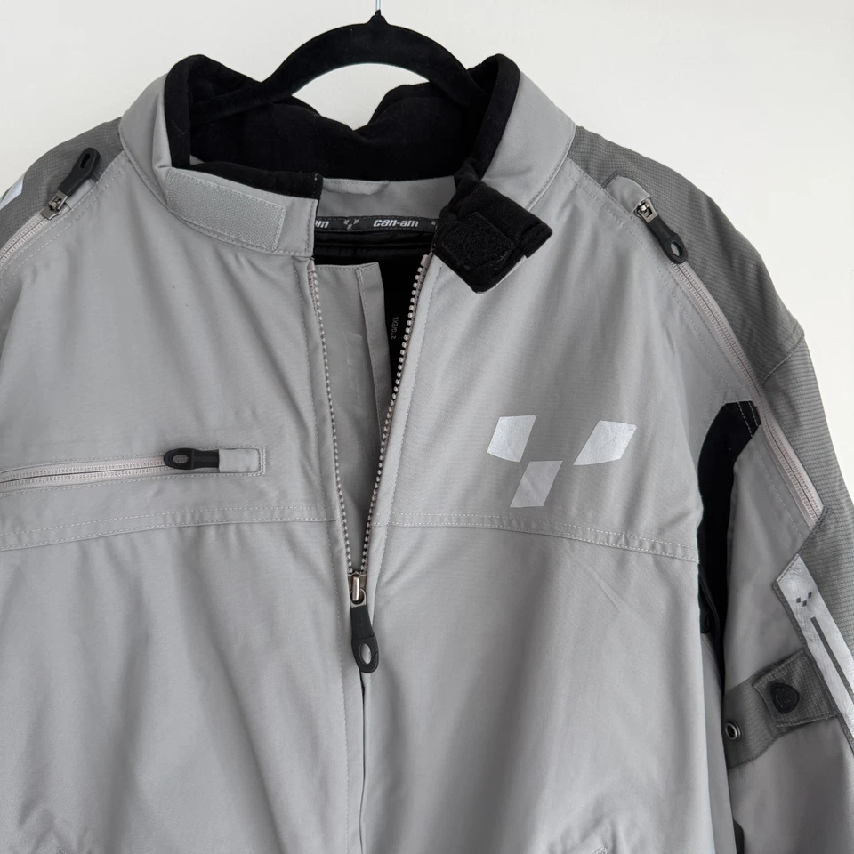 Chaqueta Can-Am Spyder BRP para Hombres XXL Gris Abrigo de Crucero Montar Motociclista RPM Foto 2 de 4