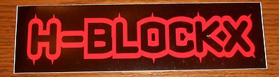 H-Blockx Fly Eyes Bumper 1999 Sticker Decal Original Promo 7x2 German Rock