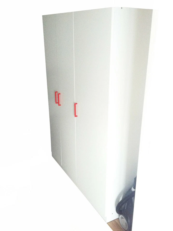 4X Möbelgriffe + 8X Schrauben, Schrankgriff IKEA Dombas kompatibel ROT RED - Bild 2 von 4