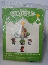 Vtg NOS Carousel Brand Plastic Canvas Needlepoint Goldilocks Mobile Kit Not Used