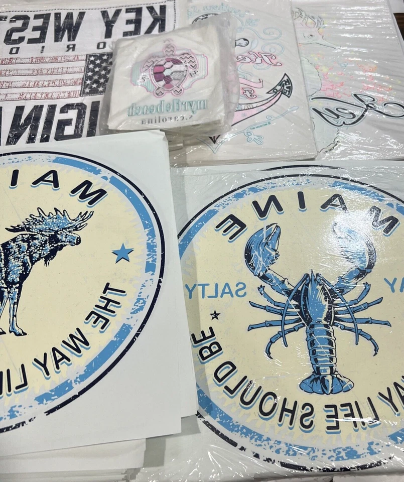 Gran lote mixto de calcomanías de camisa Foto 2 de 4