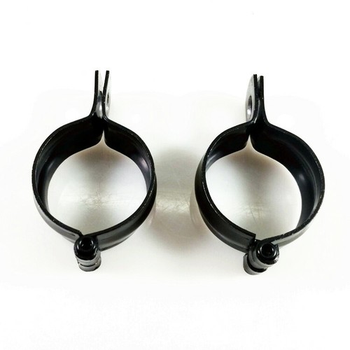 2 PIEZAS Soporte de luz de señal de giro negro 42-51 mm Horquilla Abrazadera Soporte de montaje Motocicleta - Imagen 6 de 12