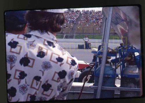 Mario Andretti Pit Stop - 1978 Ontario Motor Speedway - Vintage Race Slides x2 - Picture 2 of 4