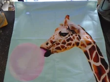 New 17" Adorable Bubblegum Giraffe Plush  Pillow Cover