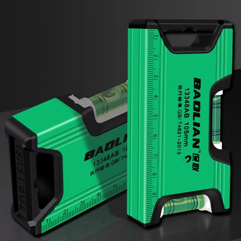 Magnetic Bubble Levels Digital Level Ruler Mini Spirits Level DIY Tool Alu Alloy - Image 3 of 4