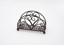  Serviettenhalter Metall braun Landhausstil  