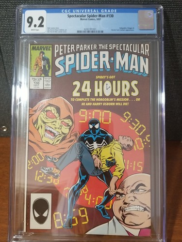 Peter Parker The Spectacular Spider-Man #130 (Marvel 1987) CGC 9.2