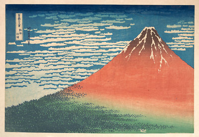版画 South  Wind Object of the Week: South Wind, Clear Dawn (Gaifu kaisei