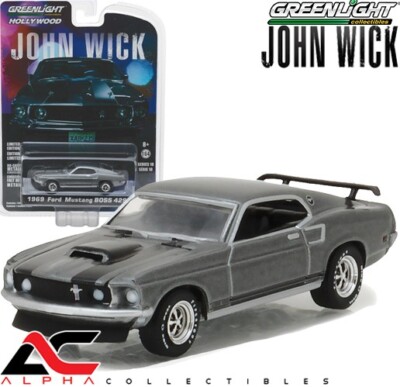 GREENLIGHT 44780E 1:64 1969 FORD MUSTANG BOSS 429 JOHN WICK MOVIE (2014)