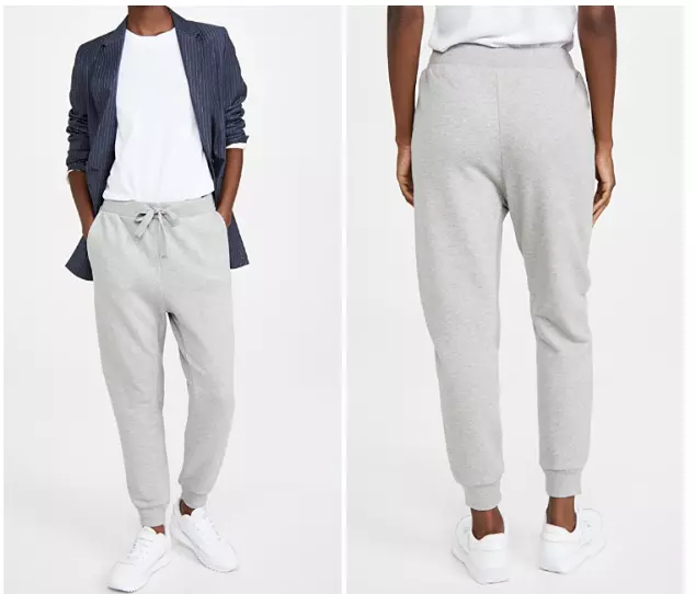 FRAME Heather Grey Easy Terry Organic Pima Cotton Joggers