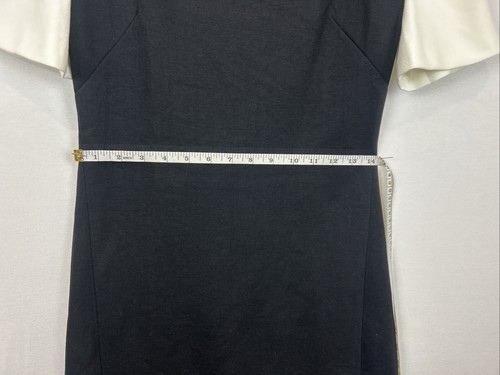 Black & White Miss Finch Kurzarm tailliertes Kleid Plissee Midi Gr. M Neu mit Etikett (1187) - Bild 4 von 12
