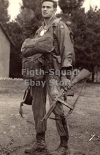 WW2 Picture Photo 1945 US PIR airborne Normandy 5861