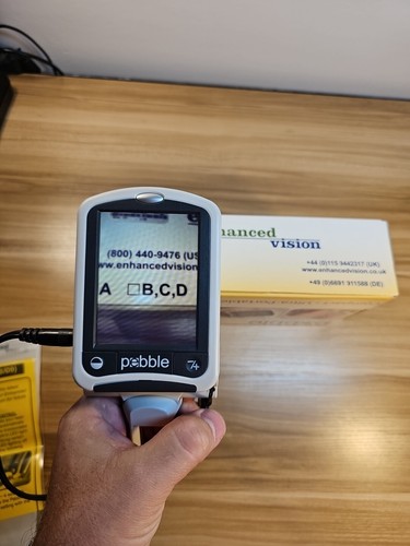 Enhanced Vision Pebble-Portable PEB-a Color Magnifier Electronic Handheld - Picture 9 of 23