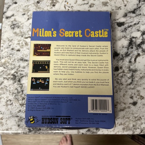 Milon's Secret Castle Nintendo NES missing instruction manual - Picture 2 of 4
