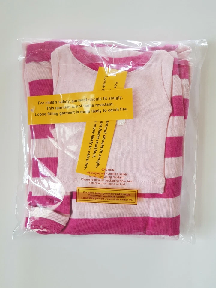 Juego de Pijama Leveret Niño y Muñeca 100% Algodón Flor Margarita Talla 5, 6 Años Nuevo Foto 3 de 4