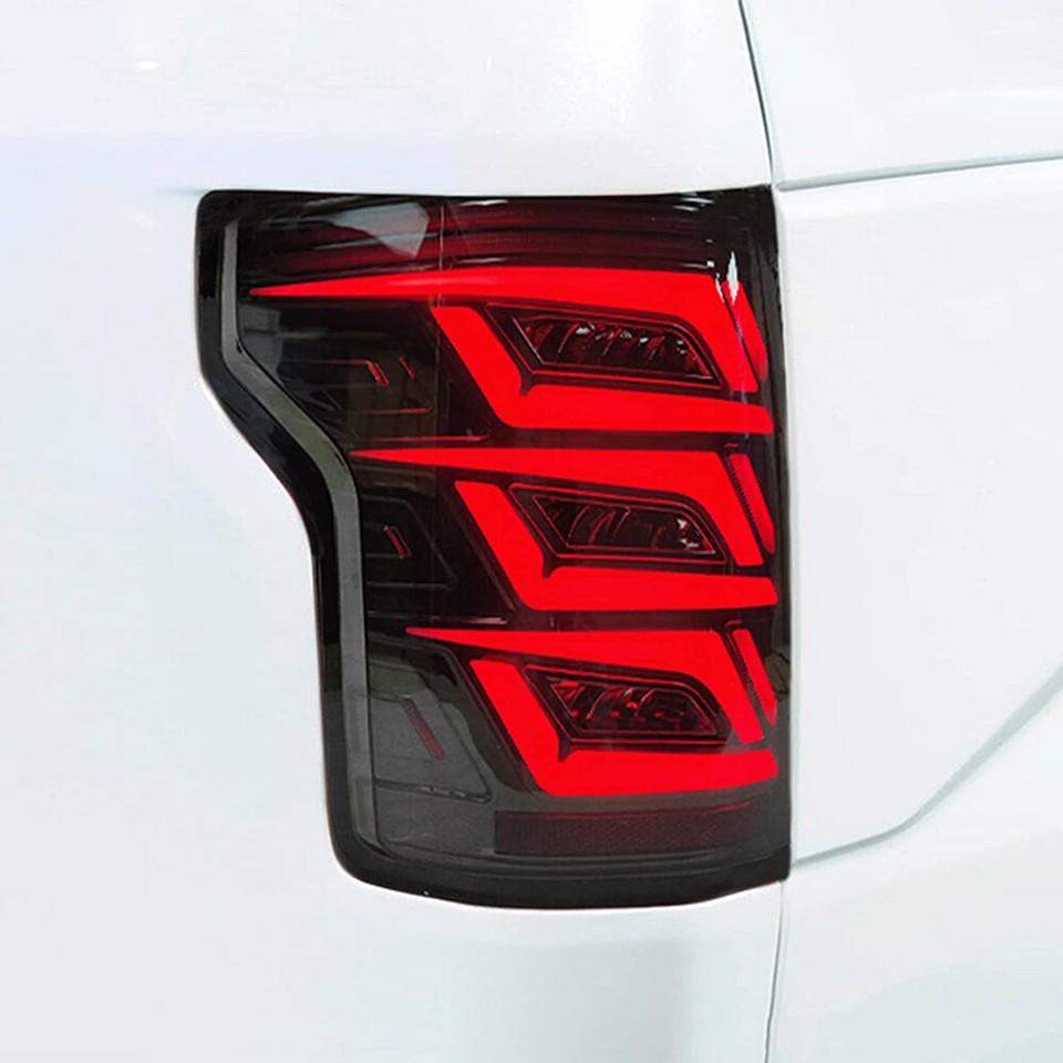 For 2015-20 Ford F-150 LED Smoke Tail Lights Sequential Start-Up