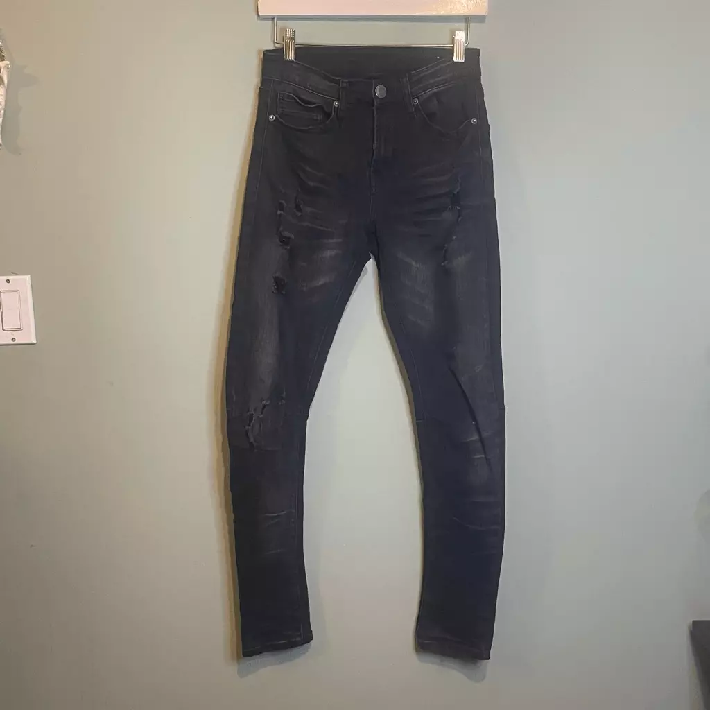 Jean homme Rue 21 vieilli skinny supreme flex denim noir taille 26x30