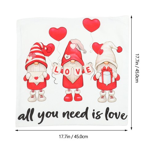 3 Pieces Wedding Pillowcases Valentine Themed Square Lovers eBay