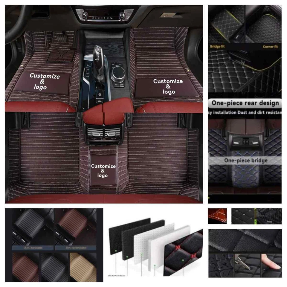For Cadillac Car Floor Mats Cargo Liners Custom All Models Luxury Waterproof Foto 2 de 4