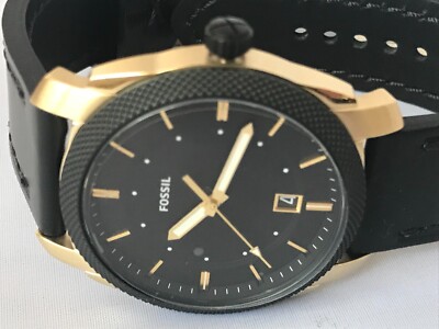 FOSSILブラックレザーウォッチ FS5263 Fossil Classic Quartz Watch Analog Black Dial and Leather