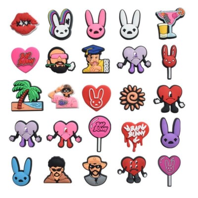 Bad Bunny Crocs Charms