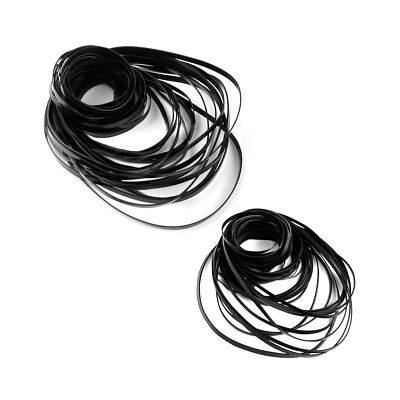 100 Pcs Recorder Rubber Belts - Cassette Recorder Repair Maintenance Mix Flat...
