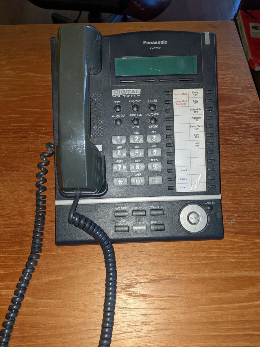 PANASONIC KX-T7633 24-BUTTON HYBRID | eBay