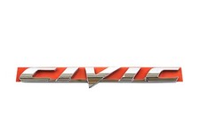 Rear Trunk Chrome Letters Badge Emblem Wadhesive For 2006-2011 Honda Civic Rear Trunk Chrome Letters Badge Emblem Wadhesive For 2006-2011 Honda Civic