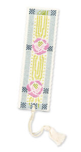 Textile Heritage puntada cruzada contada Kit-marcador-Mackintosh Rosa