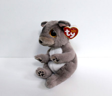 Ty Beanie Babies Beanie Bellie Wilfred The Gray Dog Plush Stuffed Animal 6"