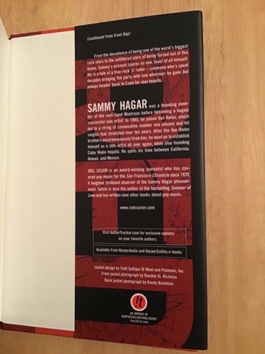 Autografato Da Sammy Hagar - Rosso My Uncensored Life IN Rock HC 1st/1st + Pic - Picture 11 of 11
