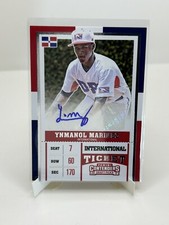 2017 Panini Contenders Draft Picks International Ticket Auto #9 Ynmanol Marinez