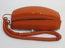 Trimline Push Button Pacific Bell 1983 Time Capsule Burnt Orange Wall Phone Rare