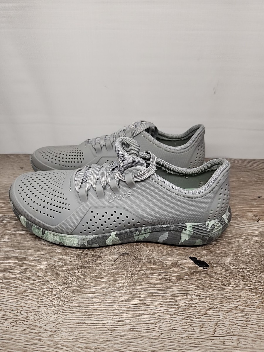 Crocs LiteRide Pacer Camo Women's Sneakers Size