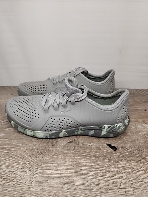 Grey Camo Croc Tennis Shoes Casual Shoe Croc Camo Tennis Shoes