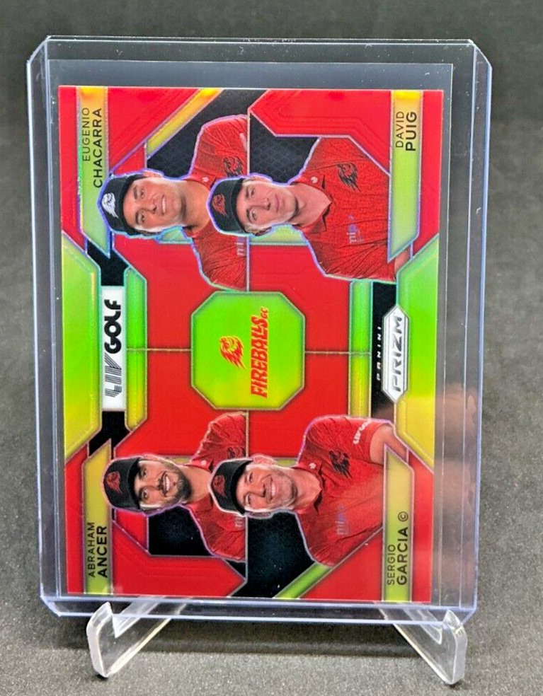 2024 Panini Prizm LIV Golf Fireballs GC Sergio Garcia Red 78/149 #59