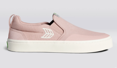 Zapatillas Slip-On Pro De Cariuma Para Skate - Rosa Y Blanco, De Skateboarding