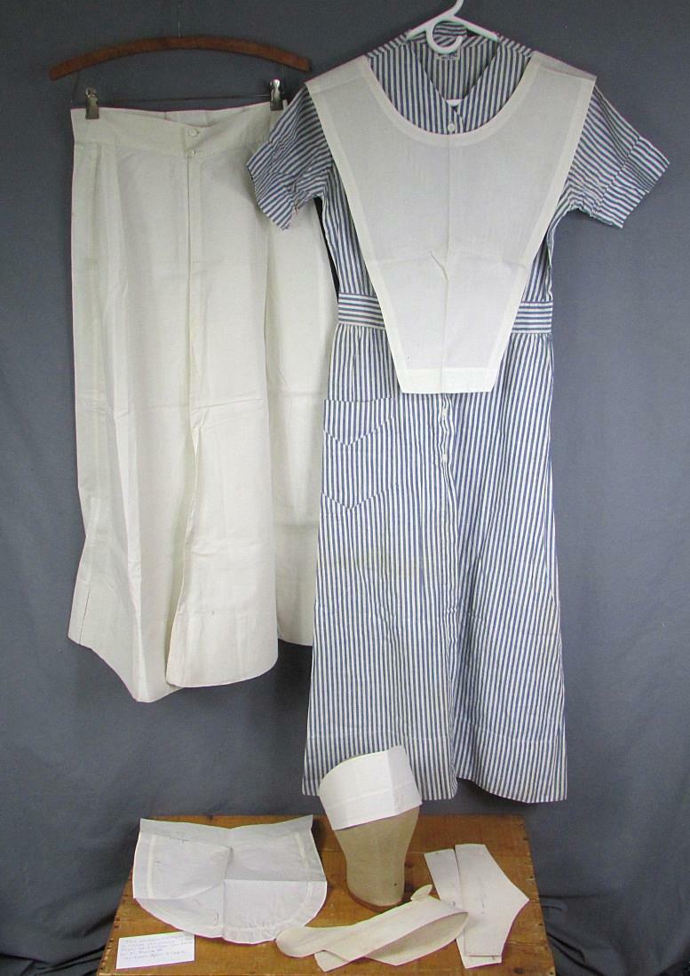 Vintage 1930s Marvin Neitzel Nurses Uniform Dress Apron Caps Vintage 1930s Marvin Neitzel Nurses Uniform Dress Apron Caps