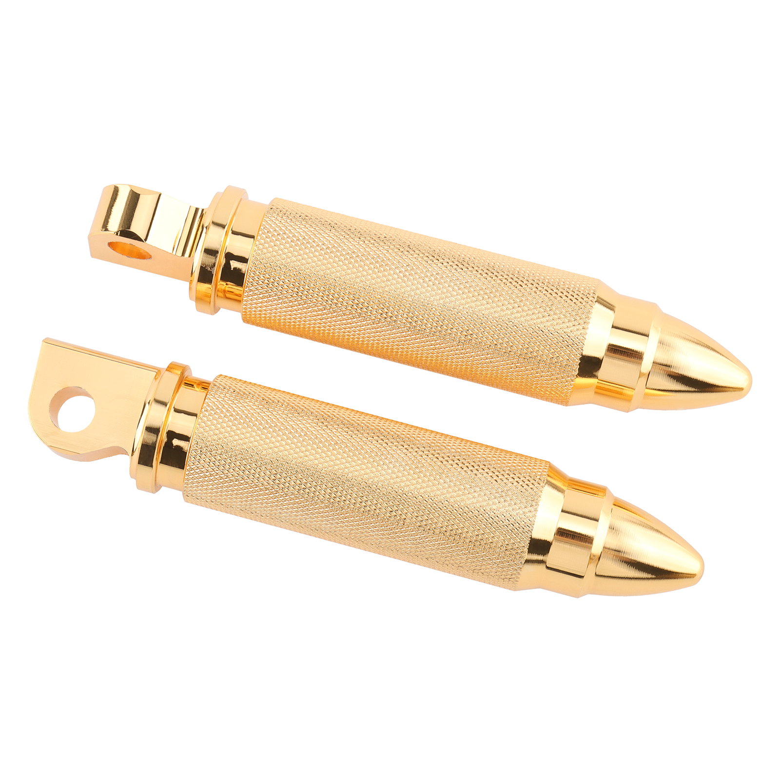 Bullet Gold Foot Pegs Pedal Kit For Harley Touring Street Tri Glide