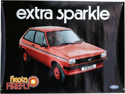 FORD FIESTA FIREFLY - ORIGINAL HÄNDLER SHOWROOM AUTOVERKAUF WERBEPLAKAT 112