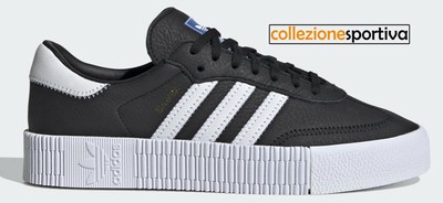 SCARPE UOMO/DONNA ADIDAS SAMBAROSE - FV0766 col. nero/bianco | eBay