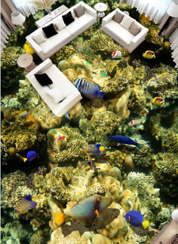 3D Clownfish 979 Floor WallPaper Murals Wall Print Decal AJ WALLPAPER US Carly - Picture 2 of 6