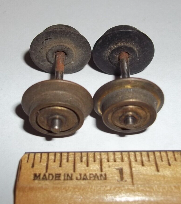 SHORT AXLE AMERICAN FLYER S GAUGE METAL/PLASTIC PICK UP WHEEL SET eBay